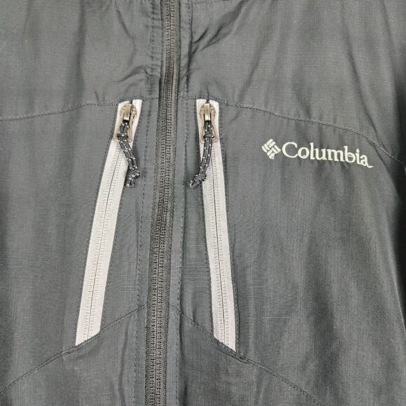 Columbia Antimony III Active Omni Shield Waterproof Jacket Black/Gray M WM4030 - Picture 3 of 9